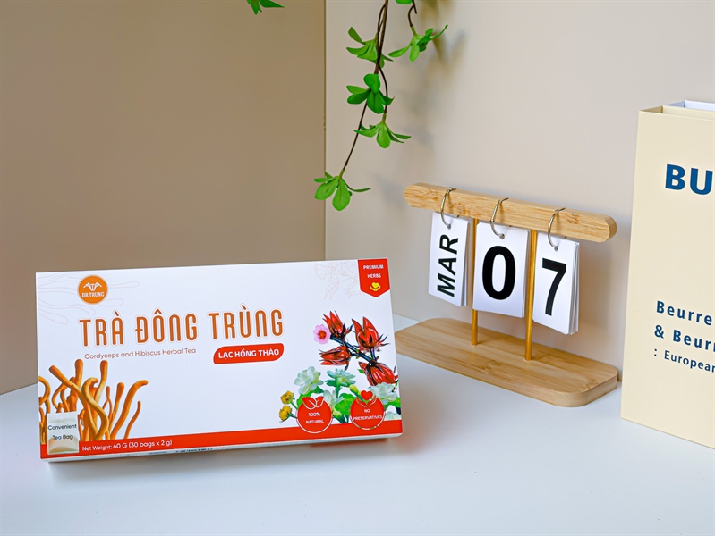 Trà đông trùng Lạc hồng thảo - Hộp 30 túi lọc - Ảnh 2